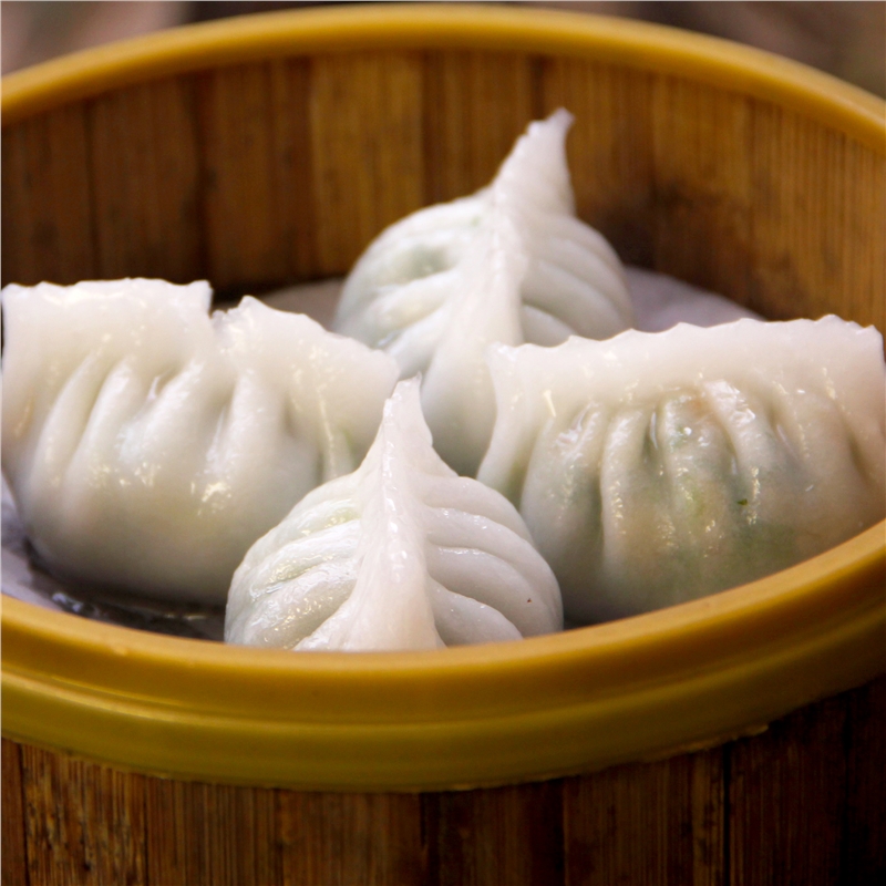 鲜虾香菜饺 桂林味道制造 实拍菜品